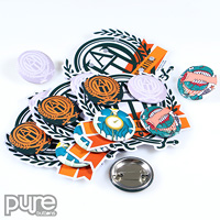 Die Cut Button Packs for Oath Illustration