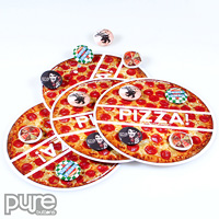 Pizza Shaped Button Packs by William Henry Design