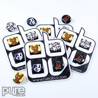 Die Cut Four Button Pack by Abuv Design