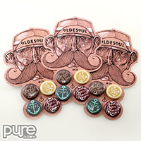 Custom Button Packs with Four Round Buttons for Olde Soul Co.